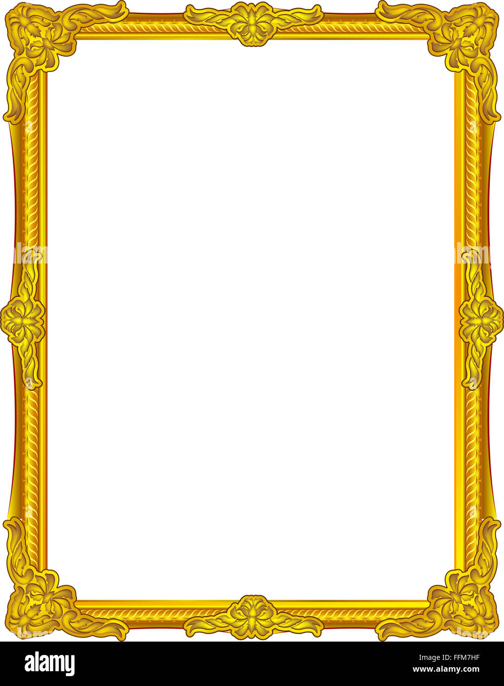 Detail Frame Gold Nomer 12