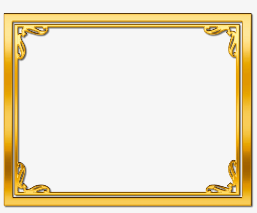 Detail Frame Gold Border Png Nomer 13