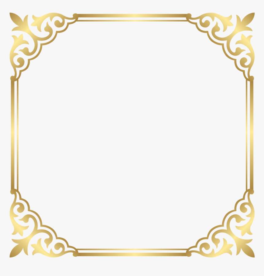 Detail Frame Gold Border Png Nomer 14