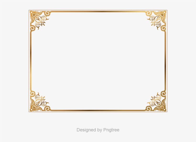 Detail Frame Gold Border Png Nomer 15