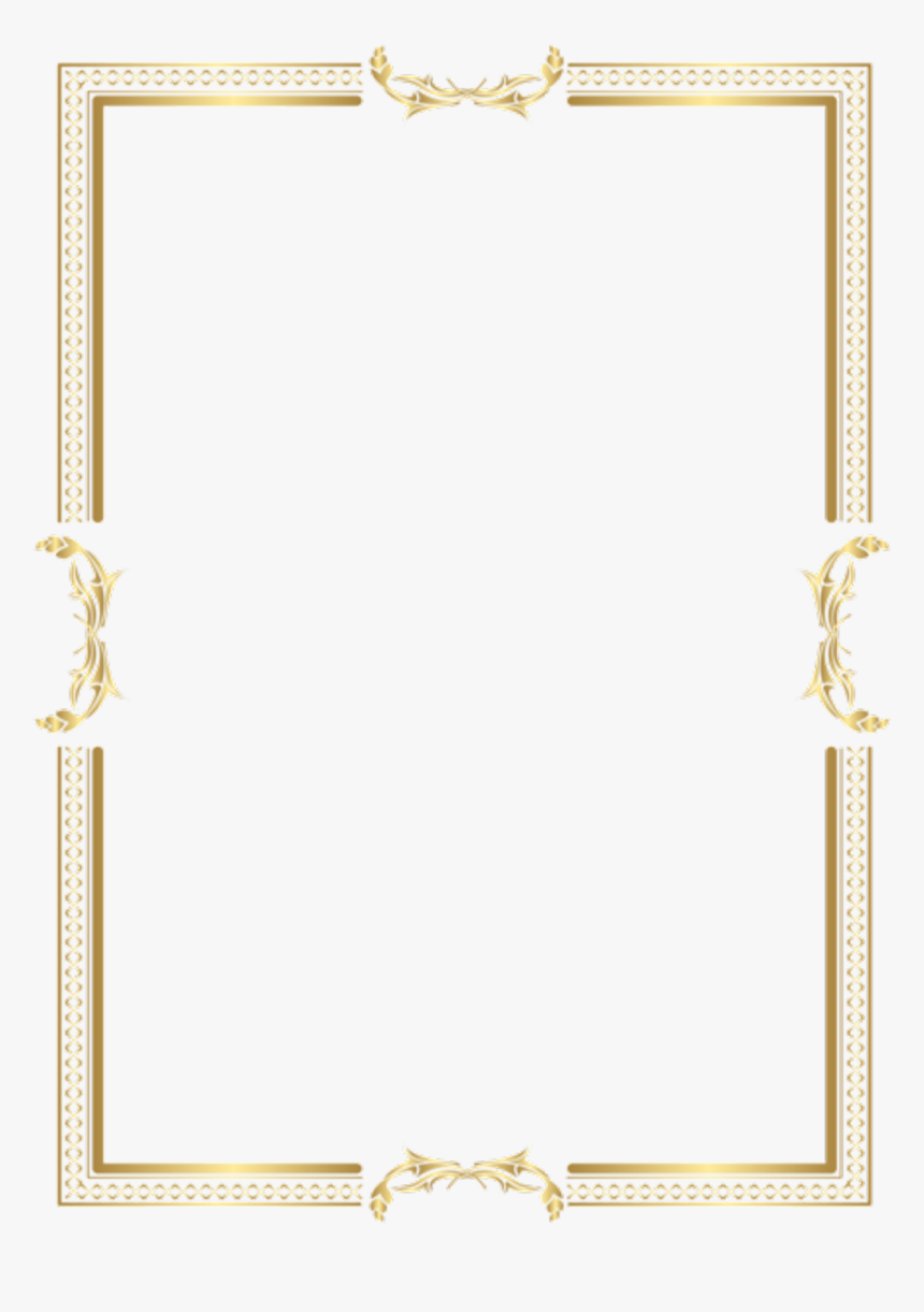 Detail Frame Gold Border Png Nomer 21