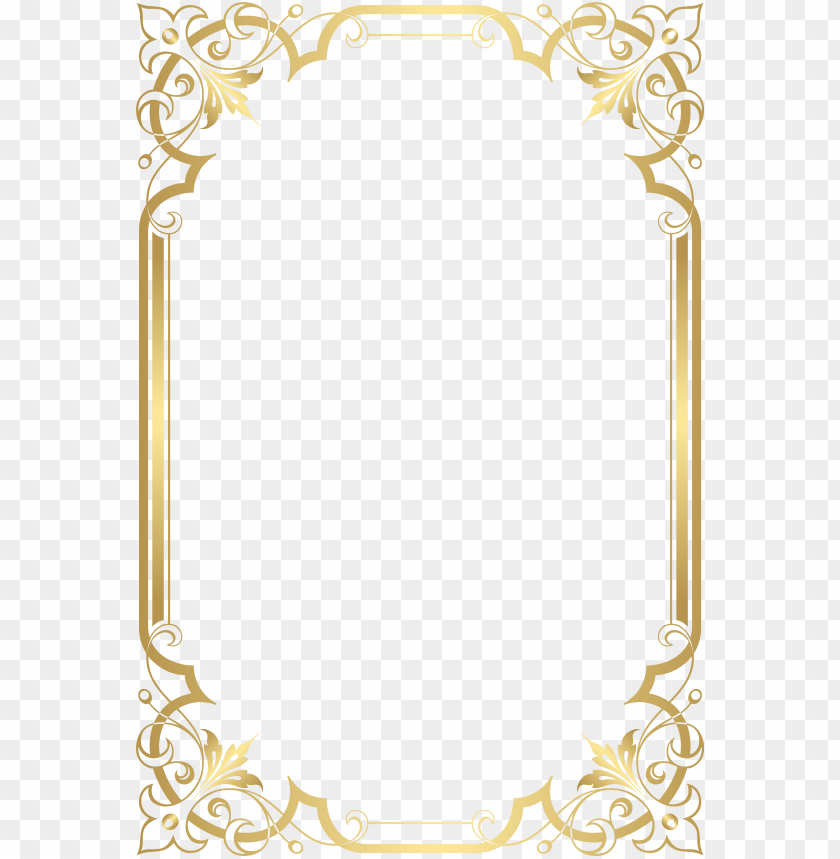 Detail Frame Gold Border Png Nomer 30