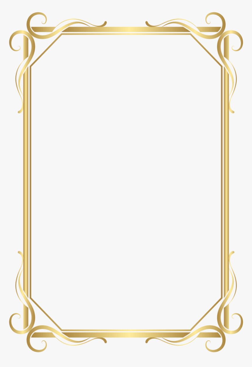 Detail Frame Gold Border Png Nomer 5