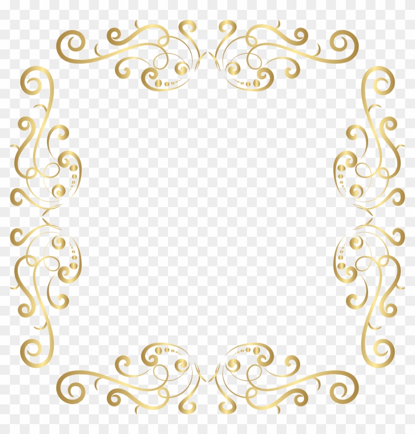 Detail Frame Gold Border Png Nomer 42