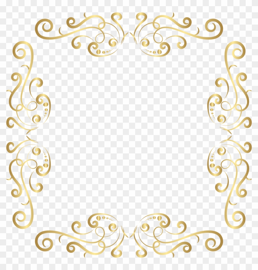 Detail Frame Gold Border Png Nomer 42