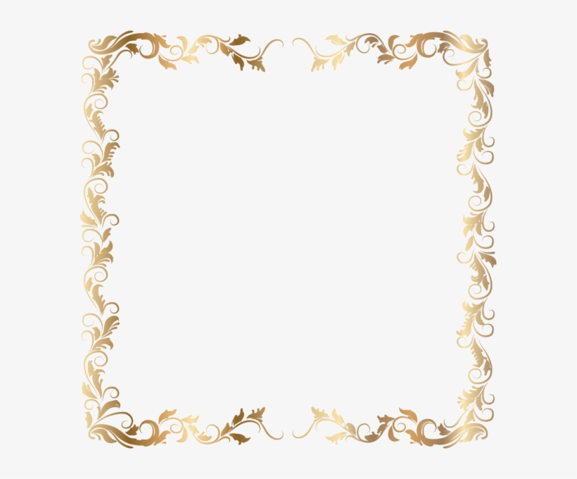 Detail Frame Gold Border Png Nomer 43