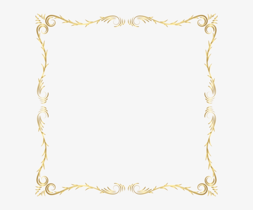 Detail Frame Gold Border Png Nomer 44