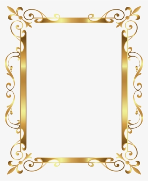 Detail Frame Gold Border Png Nomer 53