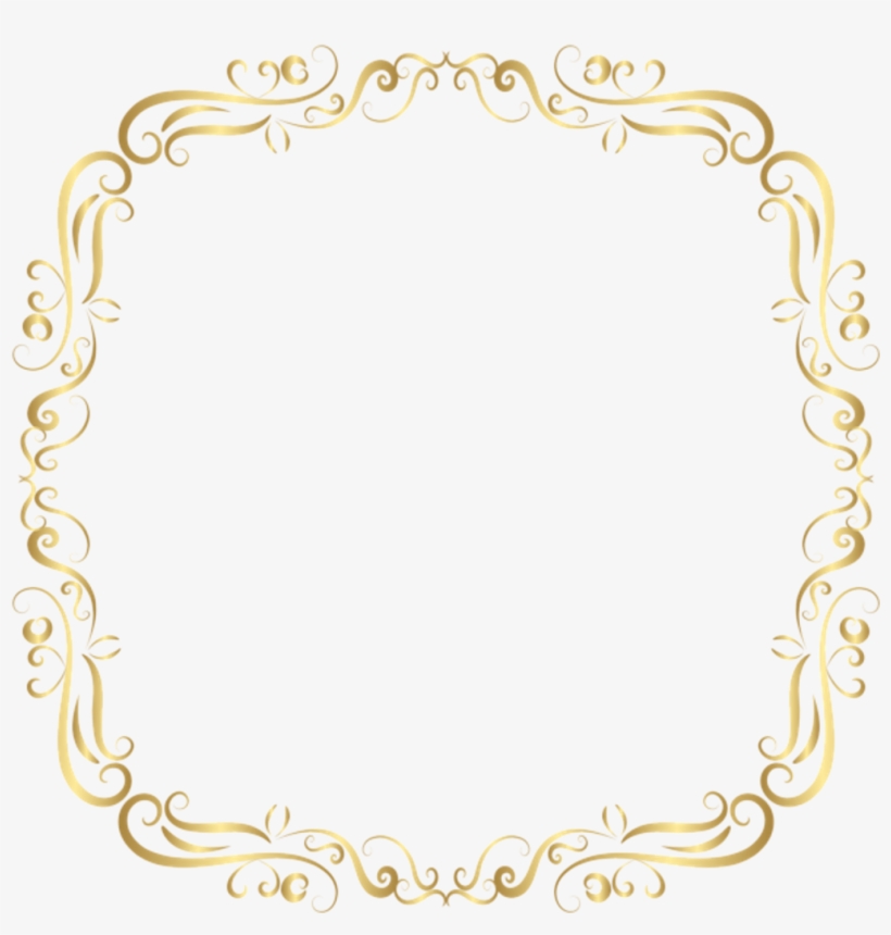 Detail Frame Gold Border Png Nomer 56