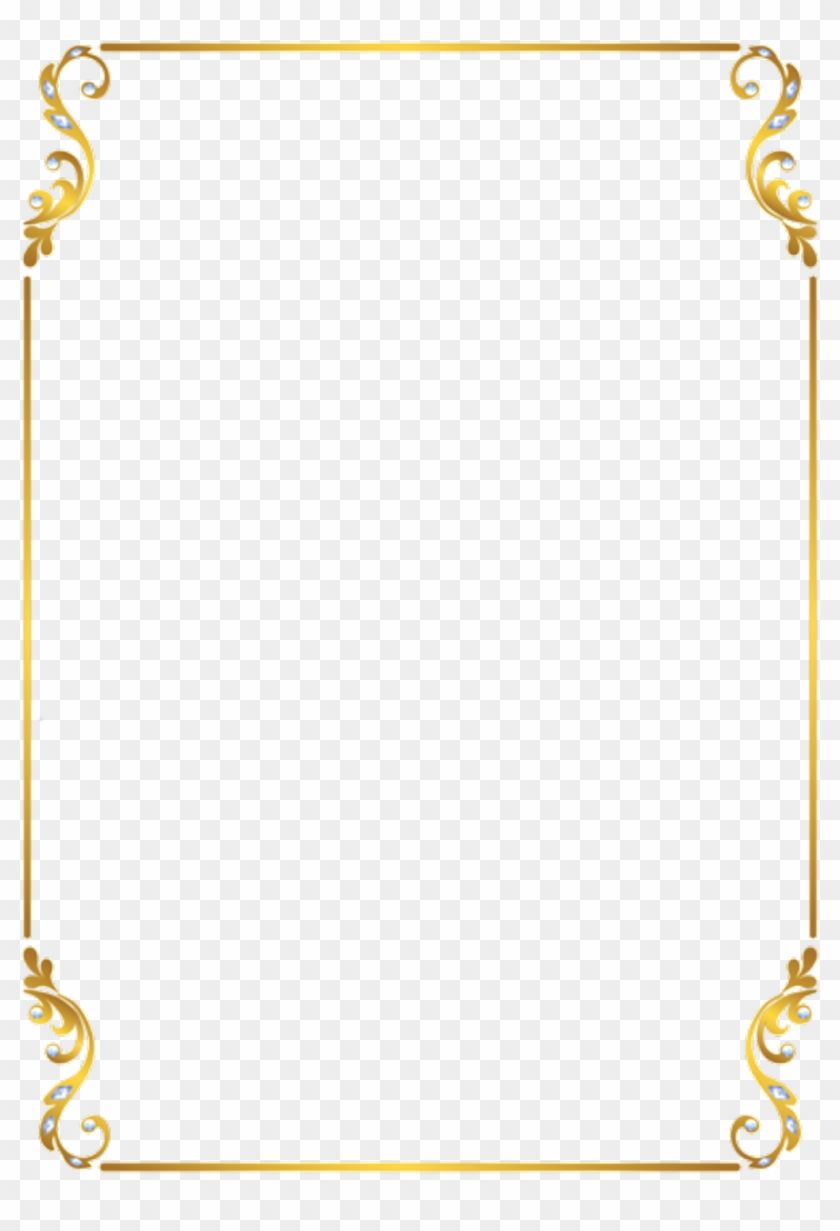 Detail Frame Gold Border Png Nomer 9