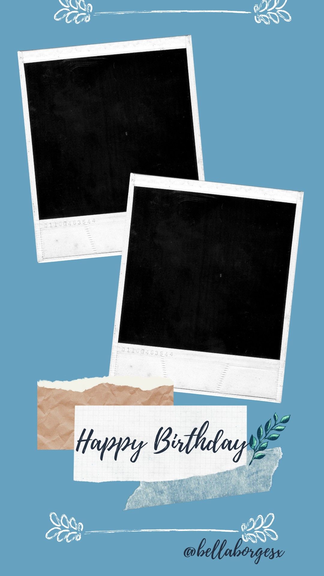 Detail Frame Happy Birthday Aesthetic Nomer 7