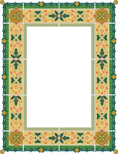 Detail Frame Kaligrafi Vector Nomer 2