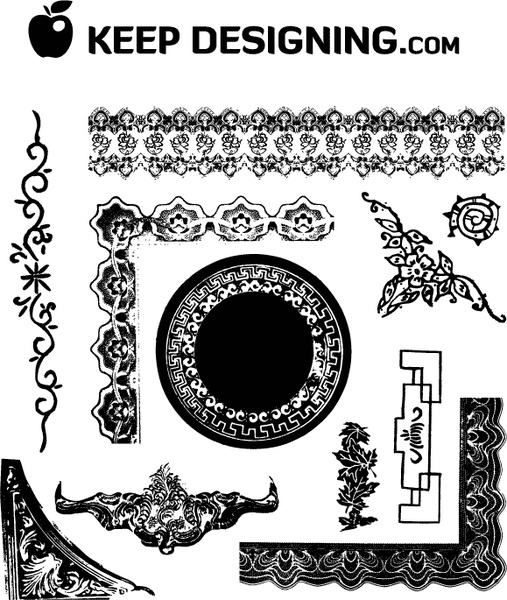 Detail Frame Kaligrafi Vector Nomer 5