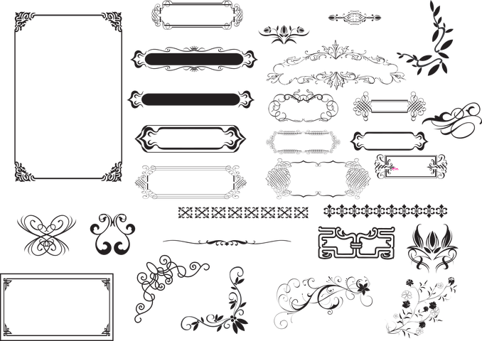 Detail Frame Kaligrafi Vector Nomer 51