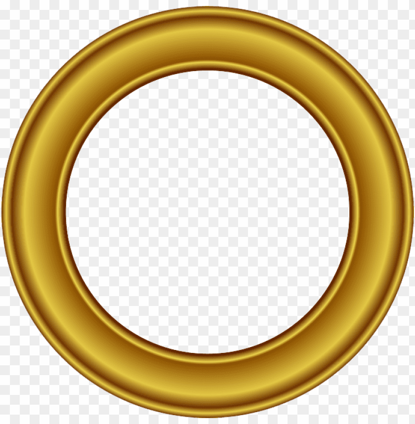 Frame Lingkaran Gold Png - KibrisPDR