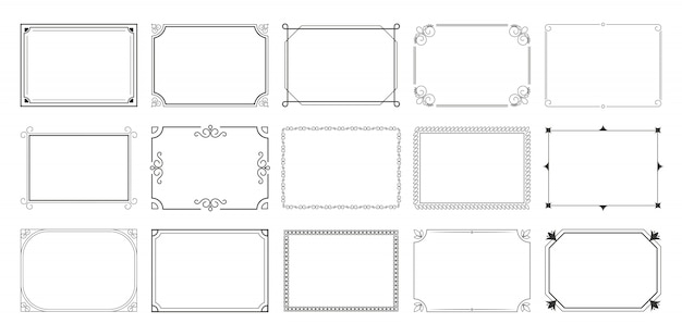 Detail Frame Minimalis Vector Nomer 3