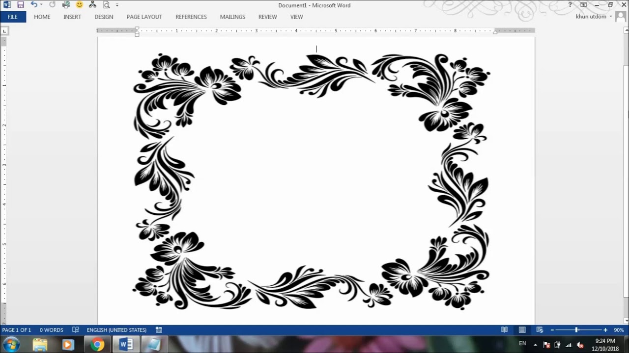 Frame Ms Word - KibrisPDR