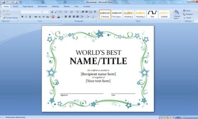 Detail Frame Ms Word Nomer 55