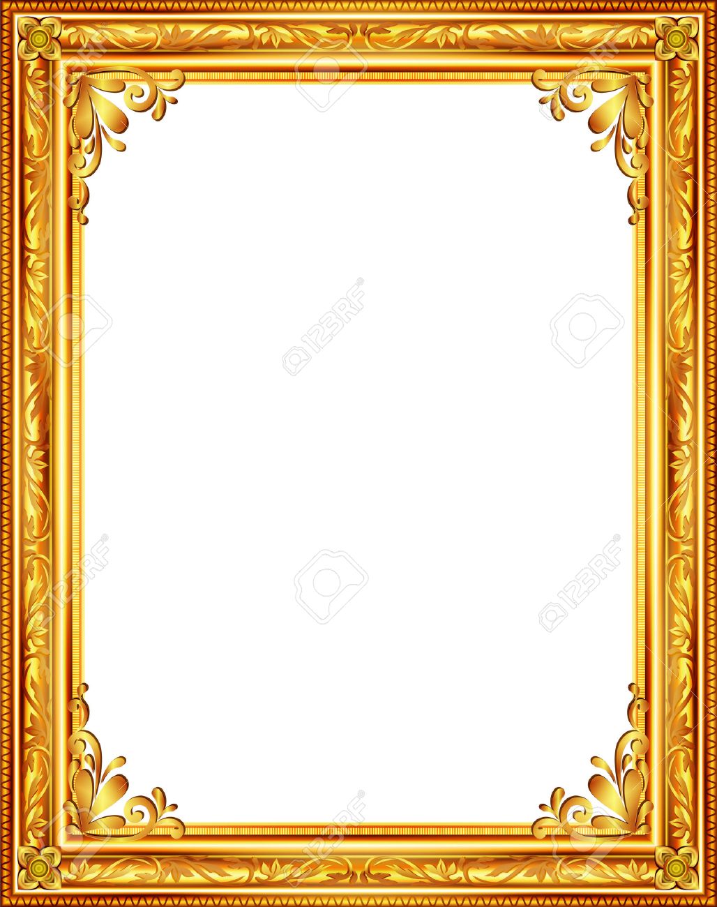 Detail Frame Photo Gold Nomer 12