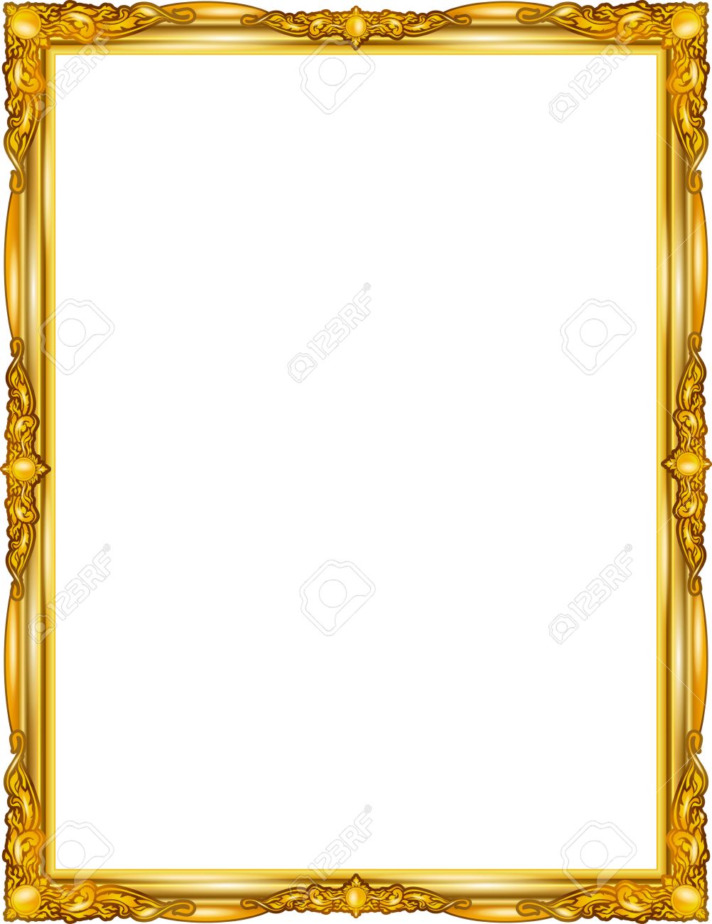 Detail Frame Photo Gold Nomer 19