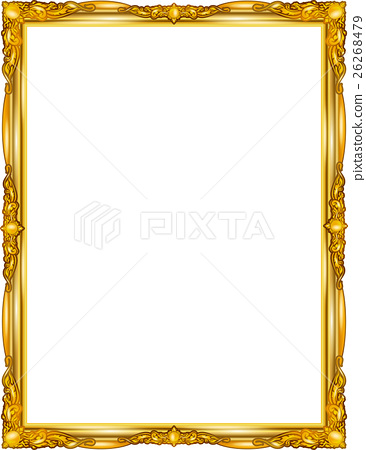 Detail Frame Photo Gold Nomer 45