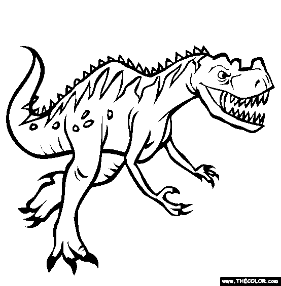 Detail Ausmalbild Spinosaurus Nomer 8