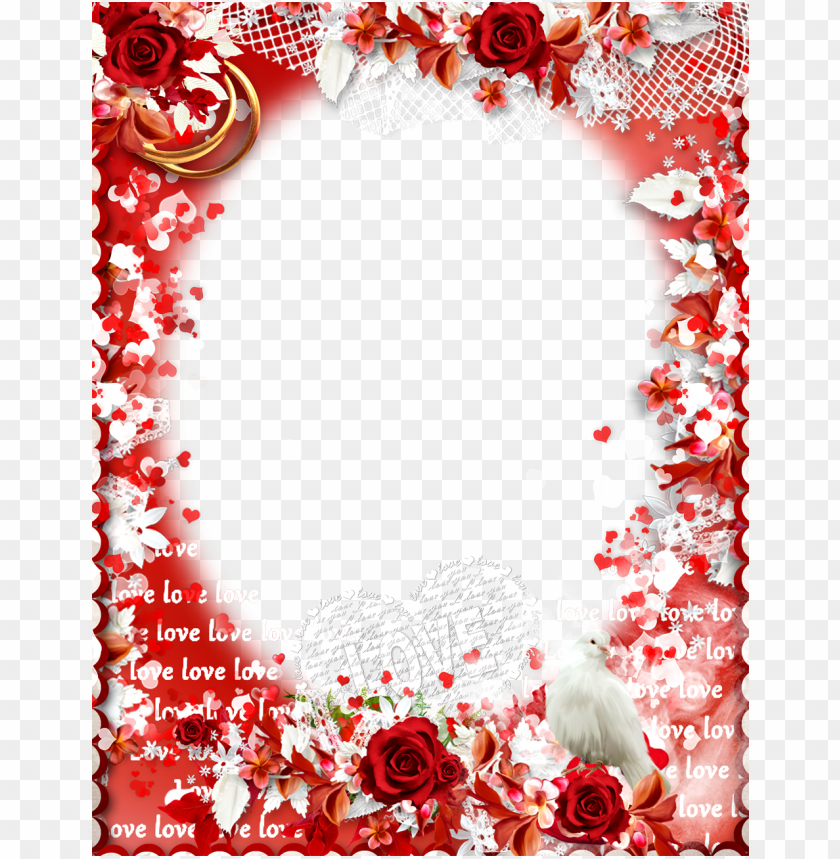 Detail Frame Png Love Nomer 40