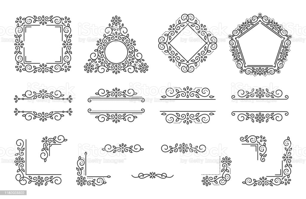 Detail Frame Sudut Vector Nomer 22