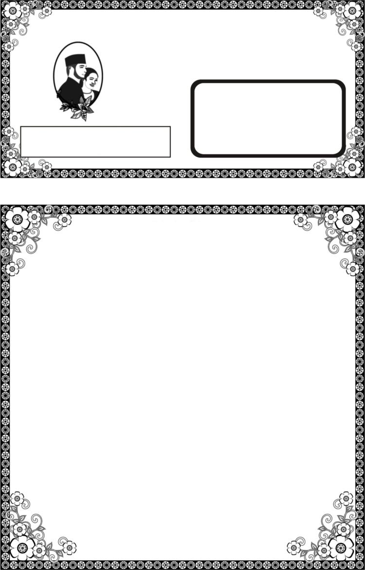 Detail Frame Undangan Pernikahan Word Nomer 19