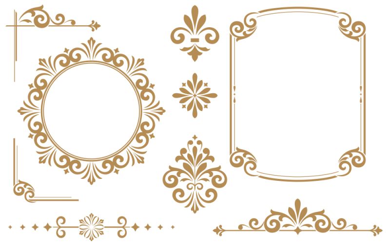Detail Frame Undangan Vector Nomer 18