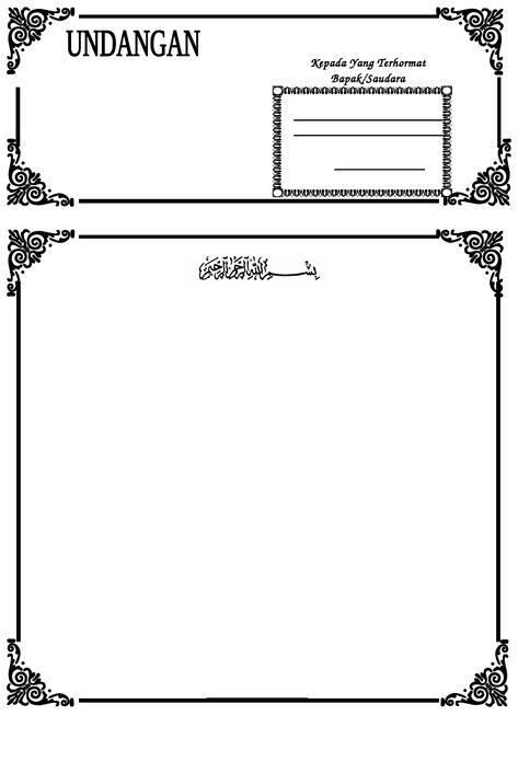 Detail Frame Undangan Walimah Nomer 4