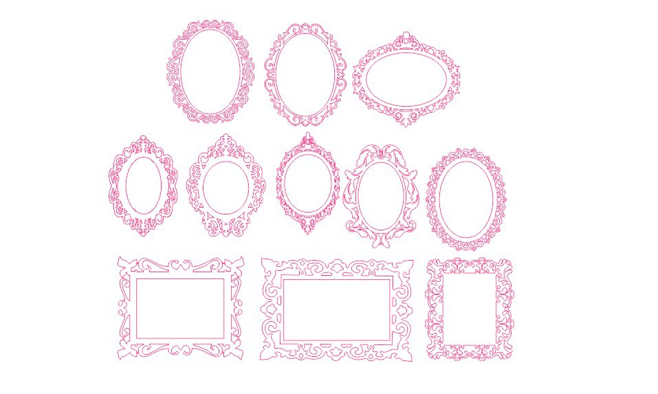 Detail Frame Vector Corel Nomer 33