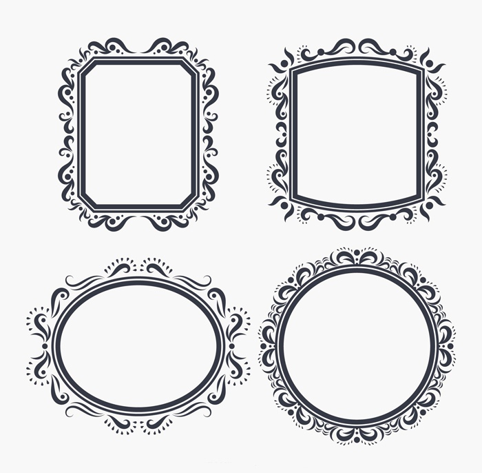 Detail Frame Vector Corel Nomer 45