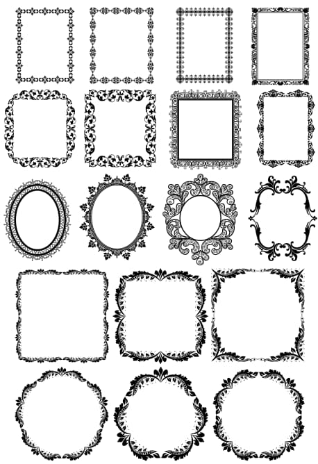Detail Frame Vector Corel Nomer 7