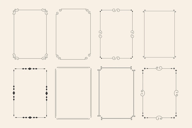 Detail Frame Vector Free Nomer 32