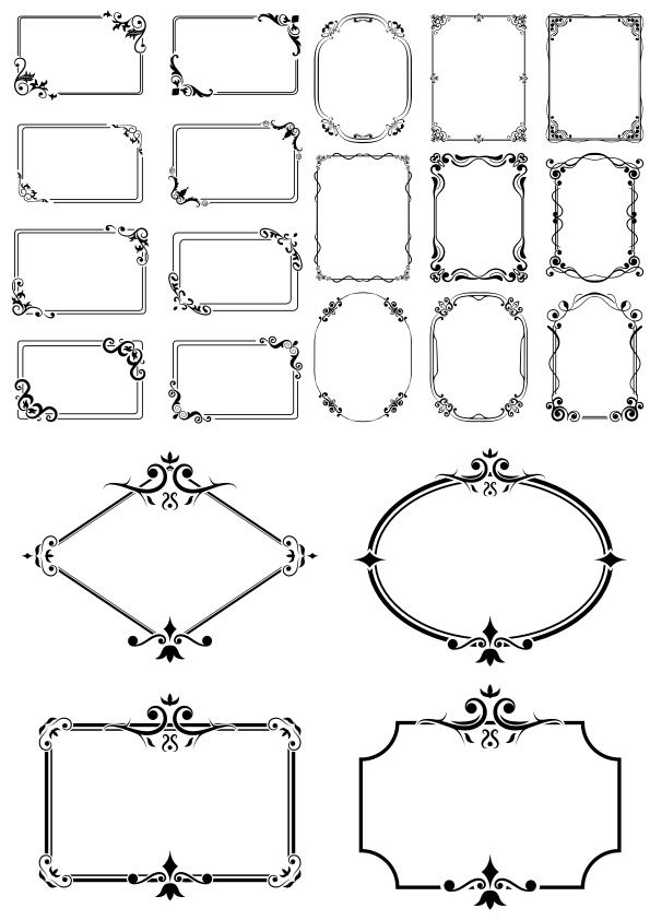 Detail Frame Vector Free Download Nomer 23