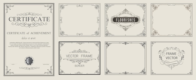 Detail Frame Vector Free Download Nomer 6