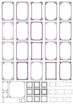 Detail Frame Vector Free Download Nomer 48