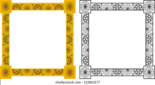 Detail Frame Yasin Vector Nomer 50