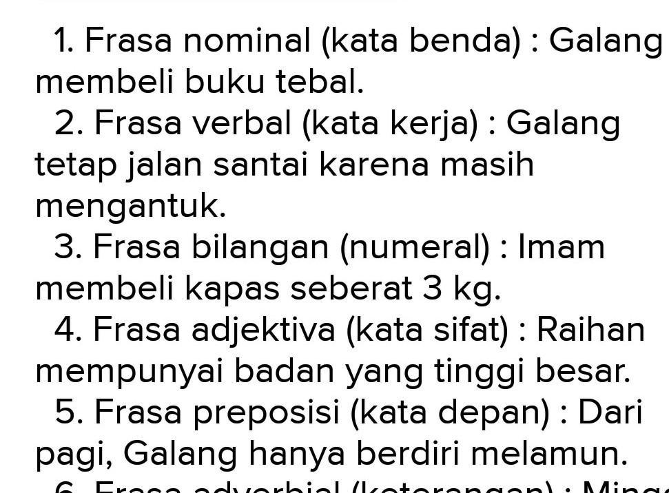 Detail Frasa Nominal Contoh Nomer 54