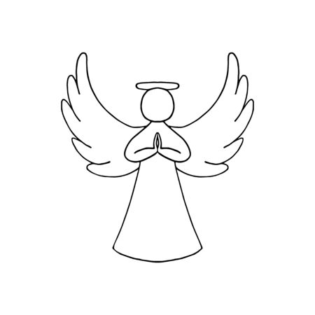 Detail Free Angel Clipart Black And White Nomer 11