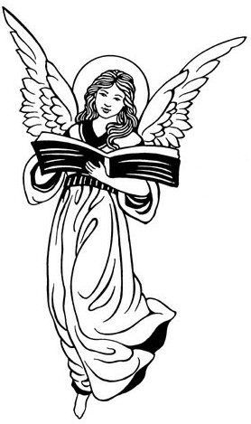 Detail Free Angel Clipart Black And White Nomer 21