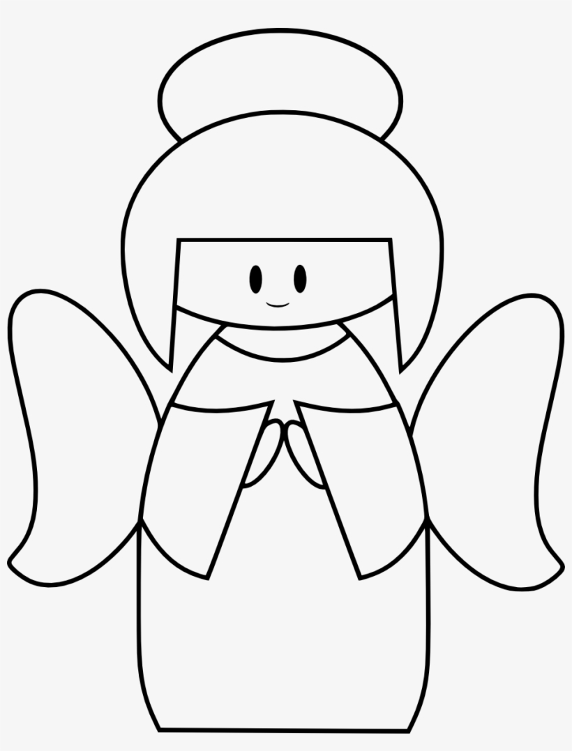 Detail Free Angel Clipart Black And White Nomer 22