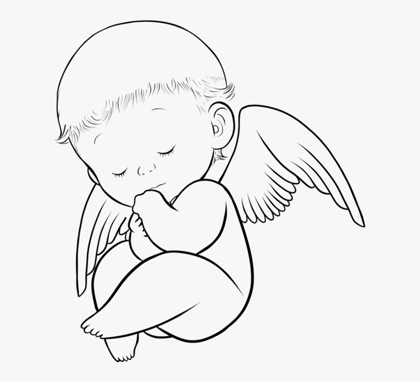 Detail Free Angel Clipart Black And White Nomer 28