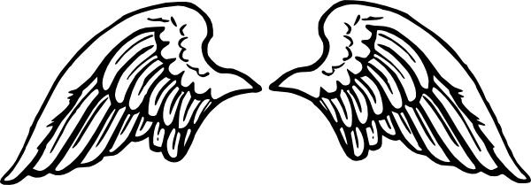 Detail Free Angel Wing Clipart Nomer 21