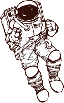 Detail Free Astronaut Clipart Nomer 9