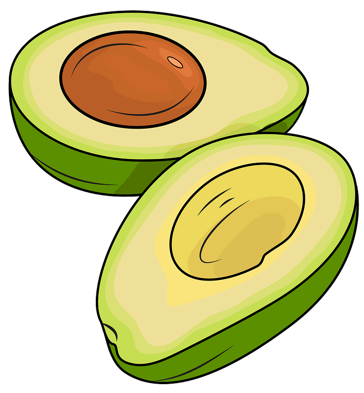 Detail Free Avocado Clipart Nomer 25