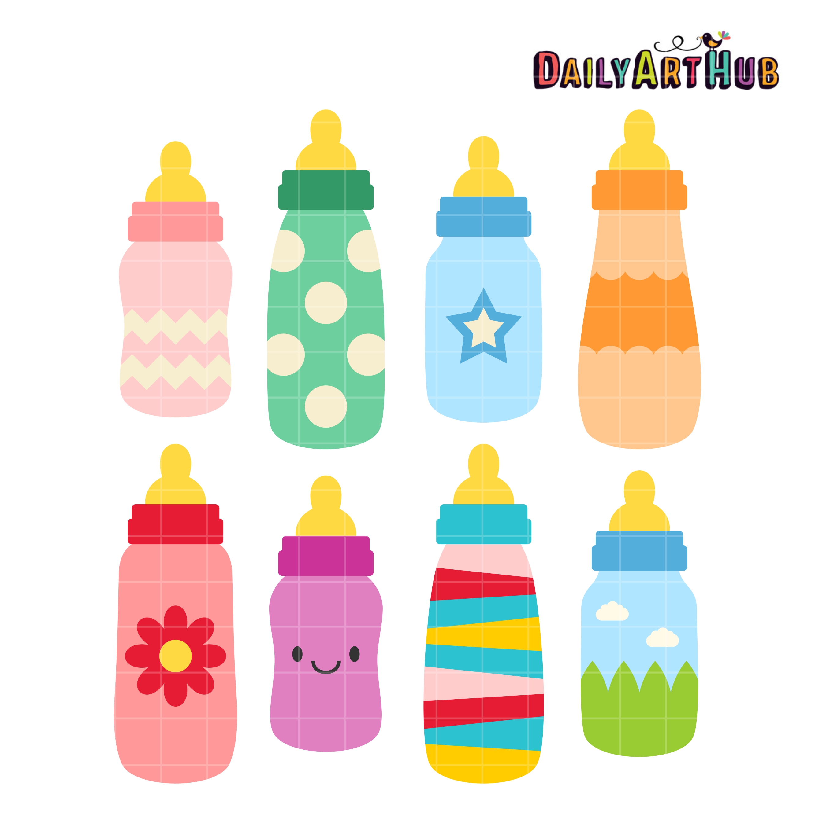 Detail Free Baby Bottle Clip Art Nomer 6