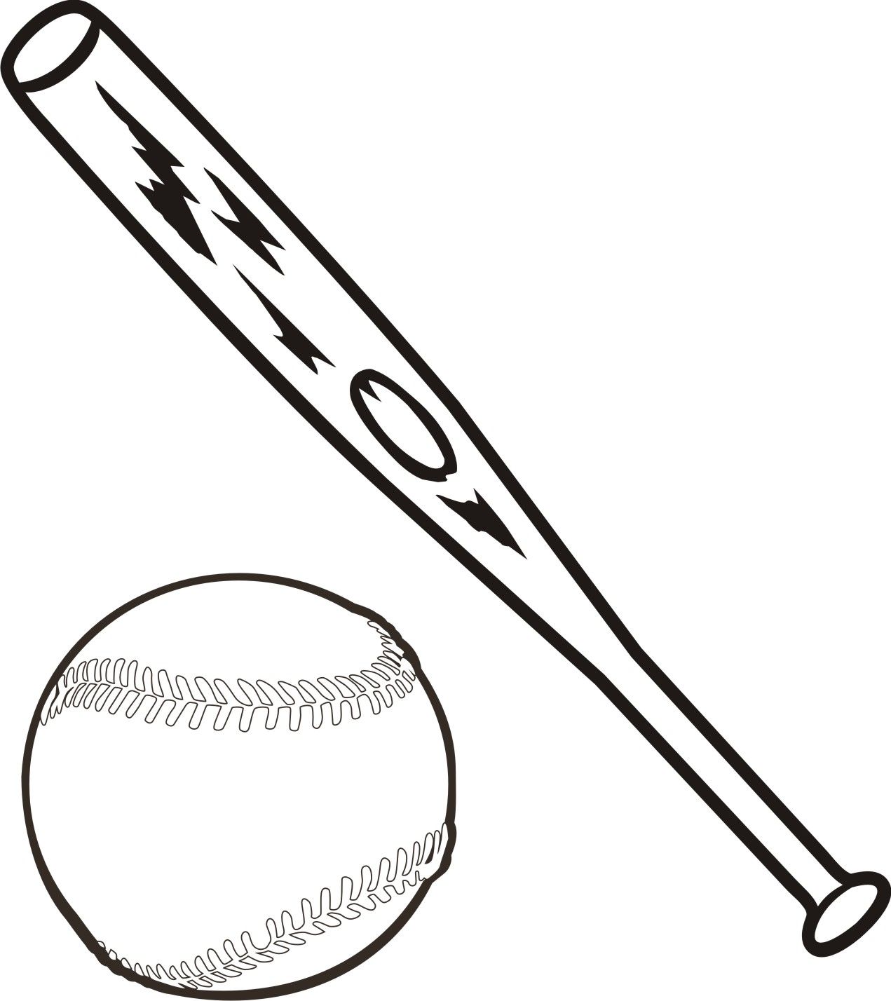 Detail Free Baseball Bat Clipart Nomer 33