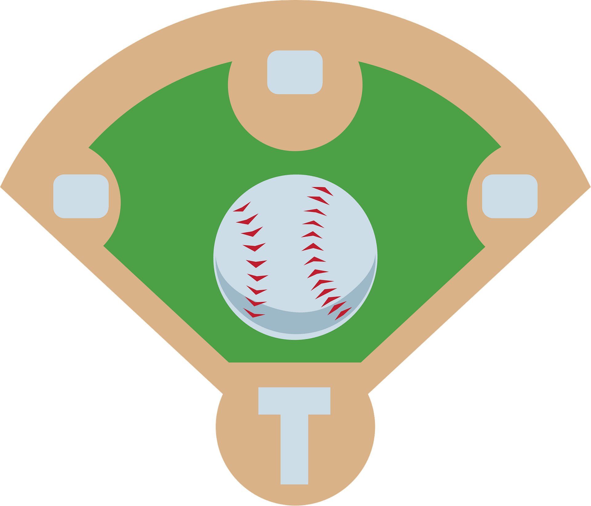 Detail Free Baseball Diamond Clipart Nomer 10